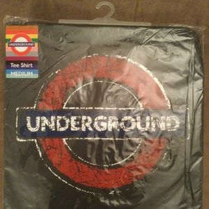 BRAND NEW UNOPENED "The Underground" Logo London Metro Train T-Shirt
